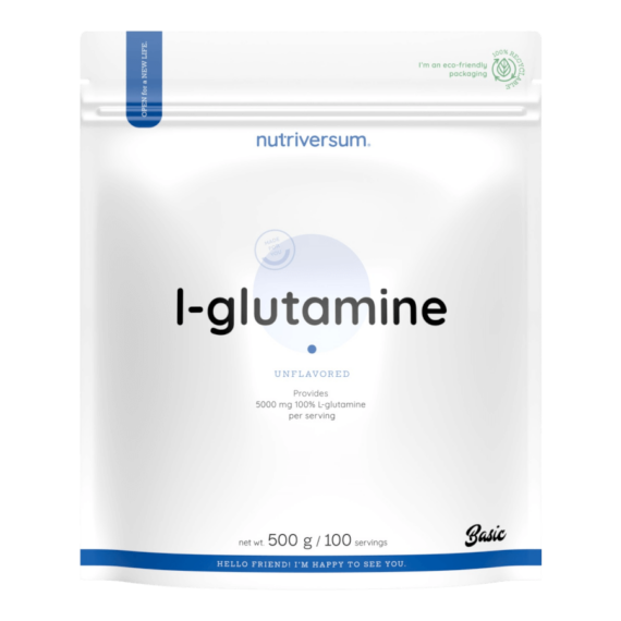 Nutriversum  100%  L-Glutamine  500 g  BASIC - ízesítetlen